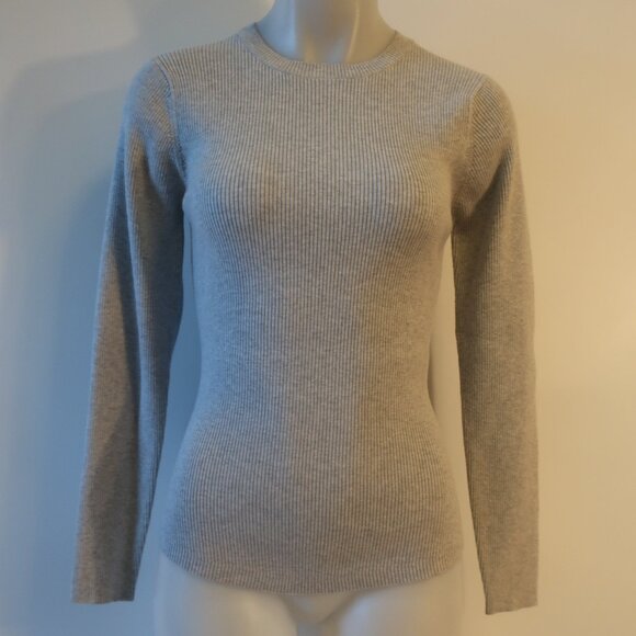 NWT Womens Minnie Rose Gray Ribbed Sweater Sz L - Picture 3 of 7